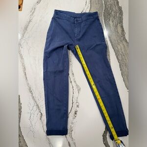 Stitch fix stretchy blue cropped cuffed pants